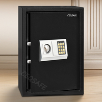 CEQSAFE Hochwertiger Metall-Türschloss-Tresor Kleiner Elektronischer Safe für Zuhause