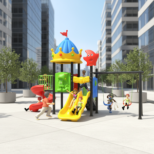 Parque Infantil Comercial Temático Espacial de Gran Tamaño al por Mayor, Torre de <span class=keywords><strong>Toboganes</strong></span> de Plástico LLDPE y Acero para Exteriores, Parques y Preescolares - Product Image 5