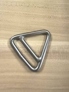 Boucle triangulaire en acier inoxydable soudée, quincaillerie de glissière triangulaire pour harnais de sécurité, sangle de fixation, sac à dos - Product Image 5