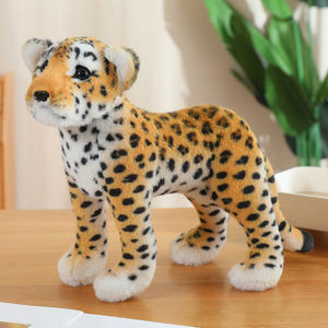 Farklı Peluş Simülasyon Orman Hayvanları Leopar Kaplan Aslan Hayvan Yumuşak Peluş Hayvanlar Yumuşak Peluş Oyuncaklar - Product Image 2