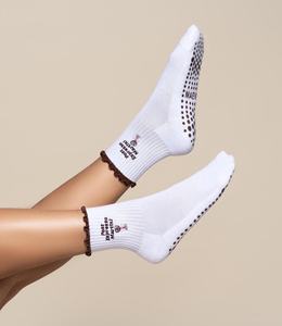 Pilates kaus kaki Yoga Grip <span class=keywords><strong>Addict</strong></span> Barre kustom kualitas tinggi kaus kaki Yoga pegangan antiselip kaus kaki pegangan antiselip - Product Image 2