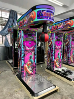 Machine de jeu d'arcade de boxe de sports d'intérieur à pièces Machine de basket-ball d'amusement d'arcade de boxe de rue en métal et en plastique
