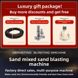 BORNJX Manuelle Kleine Umweltfreundliche Dampf-Mobilsandstrahlmaschine Rostentfernung Wasser-Sand 1:1 Mischungsverhältnis - Product Image 4