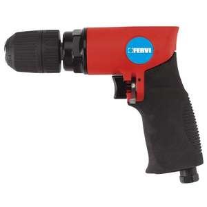 FERVI - 0574 Taladro de aire reversible 150 l/min. ROJO-EAN 8012667188382 TALADROS DE AIRE - Product Image 1