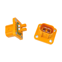 Ampère 2 voies Heavy Duty Panel Mount Housing Header 250A HVA280 EV Connecteur Socket 2103124-1 avec contacts en cuivre Matériau en nylon