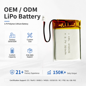 OEM Fabrika 320mAh Şarj Edilebilir Lipo Pil 402535 3.7V Boru İnceleme Endüstriyel Borescope Kamera Li Polimer Pil - Product Image 1