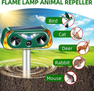 Saijzek Ip66 Không Thấm Nước Siêu Âm Động Vật Repeller Mới Nâng Cấp Ngoài Trời Năng Lượng Mặt Trời Powered Con Chó Vỏ Hệ Thống Điều Khiển Cho Có Thể Sạc Lại - Product Image 2
