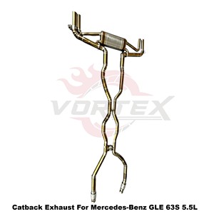Vortex Worldwide-Workshop Chosen Gold-Ti Piping Kit For Mercedes-Benz GLE 63S 5.5L 2023-2026 Assembly - Product Image 4