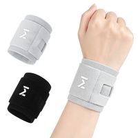 Attelle de poignet ultra-légère avec design compact et fermeture à boucle carrée, idéale pour le soutien du poignet lors du badminton