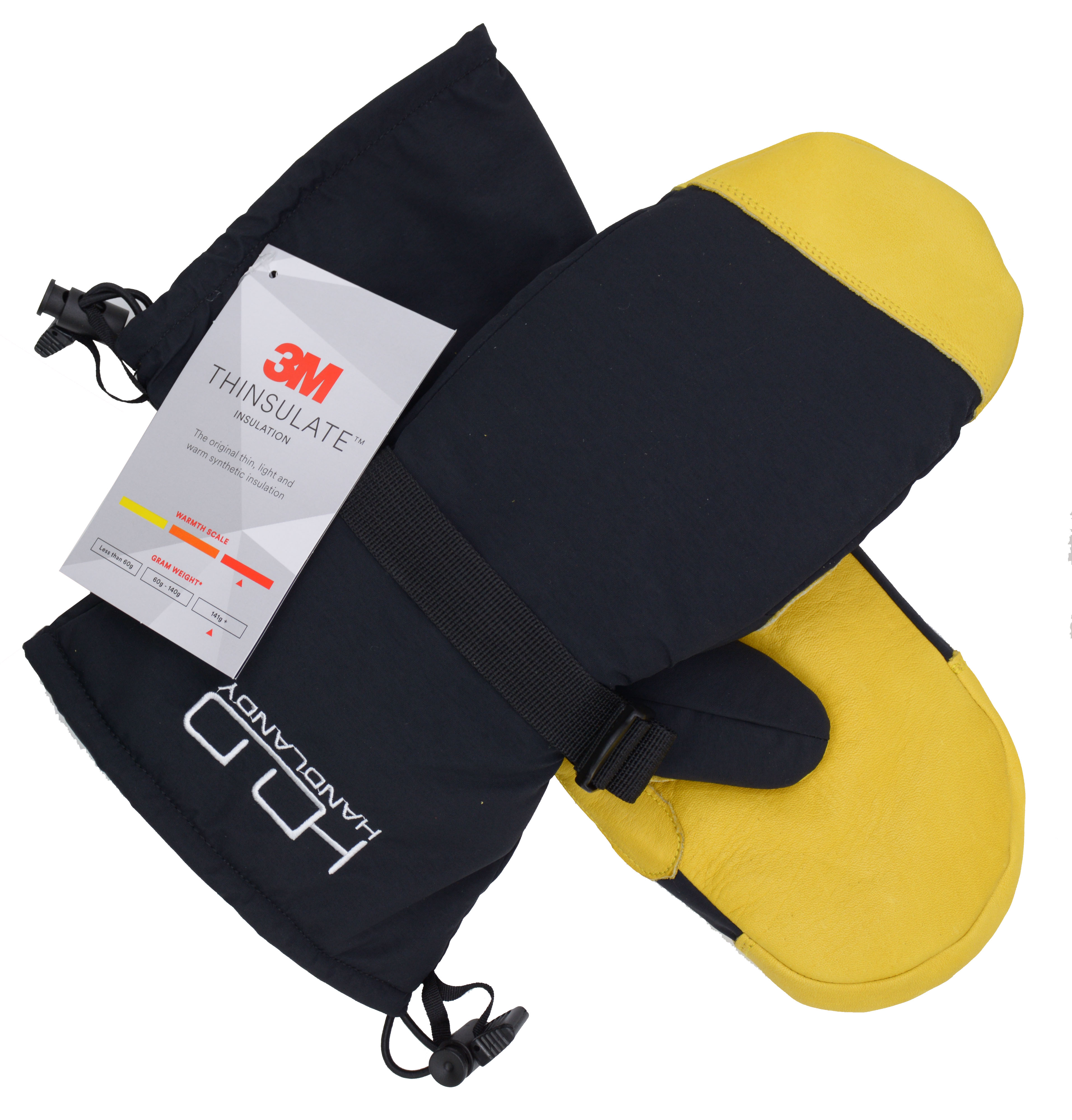 HANDLANDY, мужские и женские кожаные зимние перчатки, водонепроницаемые перчатки из воловьей кожи для катания на лыжах