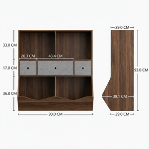 Estantería Montessori de Madera Ecológica 2 en 1, Mueble de Salón para Habitación Infantil con Acabado No Tóxico - Product Image 2