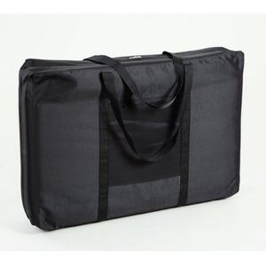 Sacs d'extérieur BSCI fabriqués par une entreprise physique – Sacs de transport pliables et réglables pour table de massage noire, vente en gros - Product Image 3