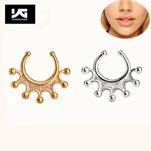 <span class=keywords><strong>Faux</strong></span> <span class=keywords><strong>Piercing</strong></span> en forme de U, bijoux de haute qualité, 1 pièce, Clip pour oreille, <span class=keywords><strong>nez</strong></span>, <span class=keywords><strong>Septum</strong></span> - Product Image 3
