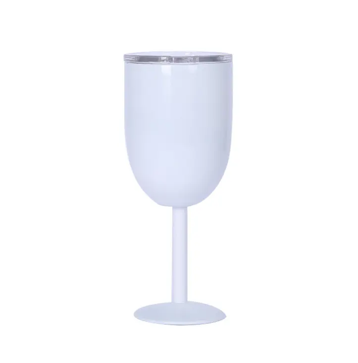 Canecas cálice de vidro de vinho 304 de isolamento térmico de aço inoxidável moda dom criativo copos tumbler com tampa copo presente personalizado local