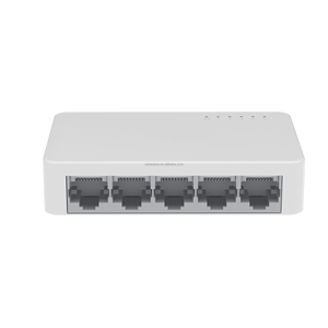 Commutateur Ethernet 5 ports non géré RJ45 à coque plastique, prix usine OEM/ODM, 10/100 Mbps, pour accès Internet - Product Image 1