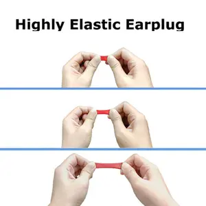 Tapones para los oídos de espuma de PU con logotipo personalizado para reducir el ruido