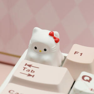 <strong>Hello</strong> 3D Printed <strong>Kitty</strong> Resin Artisan Keycaps for <strong>Keyboard</strong> Mechanical <strong>Keyboards</strong> - Product Image 3