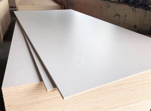 לוח MDF מלמין מבריק 4x8 |   לוח MDF מודרני מצופה פורניר עץ, דרגת פורמלדהיד E0, לרהיטים, ארונות ופנים. - Product Image 2