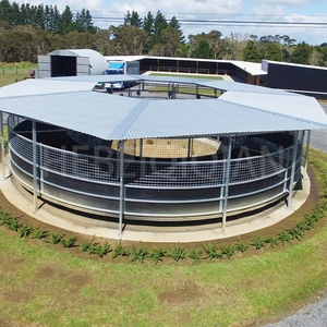 도매 말 운동 기계 내구성 금속 프레임 말 운동 도구 승마 훈련을위한 말 말 말 말 말 워커 - Product Image 1