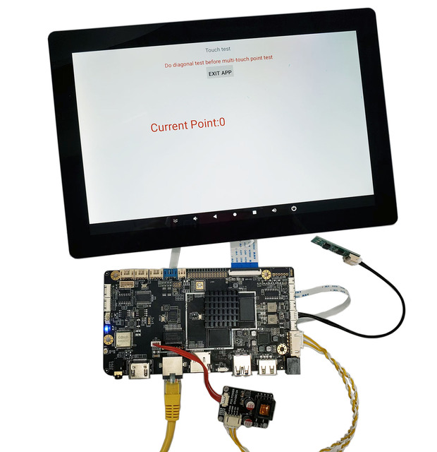 Android Tablet with RK3566 android 11 linux Debian  motherboard 10.1inch touch LCD POE powerboard for smart home smart lock