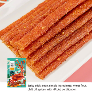 Snack Latiao Piccante Personalizzato a Base Vegetale Vegano Halal OEM ODM - Product Image 2