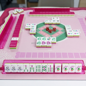In stock rose red American <b>Mahjong</b> <b>Set</b> 160 Acrylic <b>mahjong</b> Tiles Travel mahjing <b>Set</b> sunday christmas <b>mahjong</b> tiles - Product Image 2