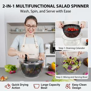 <span class=keywords><strong>Essoreuse</strong></span> à <span class=keywords><strong>salade</strong></span> multifonctionnelle premium <span class=keywords><strong>sans</strong></span> <span class=keywords><strong>BPA</strong></span> pour légumes et salades, idéale pour la cuisine domestique - Modèle 2026 - Product Image 3