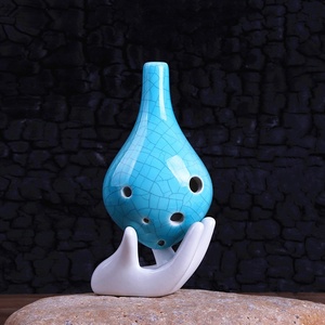 Ocarina en céramique Alto C à 6 trous, instrument ethnique traditionnel, résonance claire, pour l'éveil musical des débutants - Product Image 4