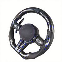 Volant chauffant en cuir et fibre de carbone personnalisé pour BMW G20 G28 G29 G30 G32 G38 Série 3 320i 325i 330i M3 M4 M5 X1 X2 X3