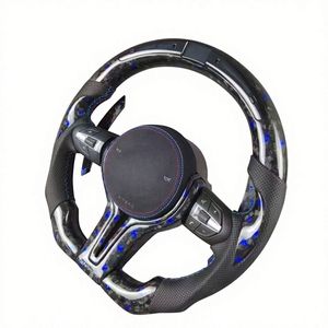 Volante de Cuero y Fibra de Carbono con Calefacción Personalizado para <span class=keywords><strong>BMW</strong></span> G20 G28 G29 G30 G32 G38 Serie 3 <span class=keywords><strong>320i</strong></span> 325i 330i M3 M4 M5 X1 X2 X3 - Product Image 5