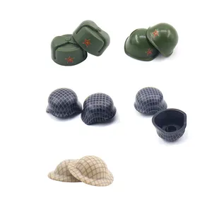 Figuras militares da segunda guerra mundial, acessórios com almofada impressão capacete partículas pequenas soltas peças montadas bloco de construção brinquedos para legoings