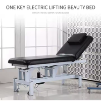 Table de massage électrique à deux moteurs en cuir PU, design mobile, idéale pour usage commercial en salon – Meilleure vente
