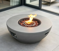 Brasero au propane en acier toutes saisons, écologique, durable, foyer extérieur au gaz, double dispositif de sécurité, portable pour le camping et le jardin