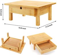 Support de rangement pour dosettes de café, double niveau, écologique, vintage, en bois, pour comptoir, organiseur de tiroir pour dosettes K-Cup, pour la maison et le bureau