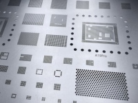 Pochoir en acier pour pâte à souder gravé sur mesure, filet de reballing multifonctionnel pour réparation de téléphones portables et processeurs informatiques, service OEM ODM