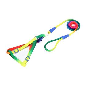 Arnés de Nailon con Patrón Sólido para Mascotas, Arnés Acolchado para Perros, Correa de Pecho Colorida, Cadena para Perros, Conjunto de Correa de Pecho Cómoda para Mascotas - Product Image 2