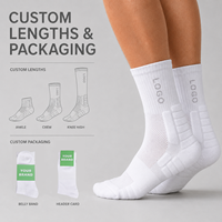 Chaussettes de sport unisexes personnalisées en gros avec logo tricoté, chaussettes de sport en coton personnalisées, chaussettes de course et de basketball respirantes de haute qualité