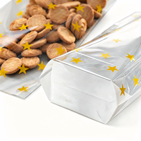 Sacs d'emballage en plastique personnalisés à motif étoilé, nouveau style transfrontalier, pour biscuits et bonbons de fête d'Halloween et de Noël, avec fermeture à lien, Guangdong