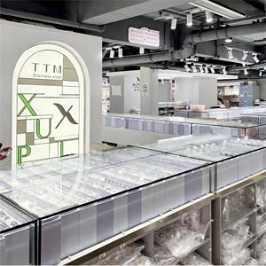 <span class=keywords><strong>XUPING</strong></span> Brazalete Abierto de Acero Inoxidable Chapado en Oro de 14K con Cuentas Ovaladas, Joyería Geométrica Boho para Mujer - Product Image 5