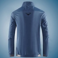 Veste coupe-vent légère et respirante pour homme en soie glacée, protection solaire, fermeture éclair frontale, imperméable, pour sports de plein air