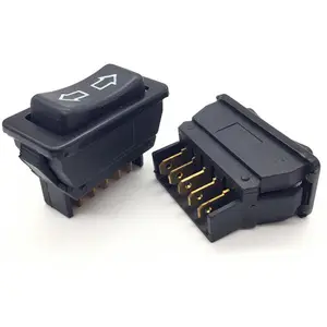 5P Universal Window Switch Double-arrow Led Auto Electric Switch Window Button Switch With Wires