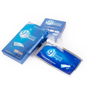 Strumenti di sbiancamento dentale etichetta privata 28 pezzi 14 sacchetti Non perossido denti bagnati strisce sbiancanti - Product Image 2