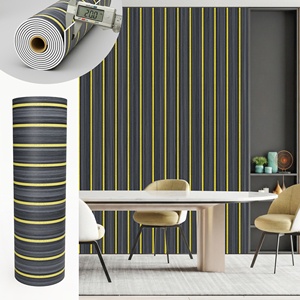 Paneles de pared autoadhesivos 3D con diseño de listones de madera, fáciles de instalar, para decoración de paredes de dormitorios y el hogar. - Product Image 2