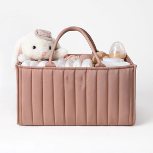 Baby Diaper Nappy Caddy Organizer Baby <b>Storage</b> Basket Caddy Organizer Newborn Essentials Baby Diaper Nappy Caddy Organizer - Product Image 3