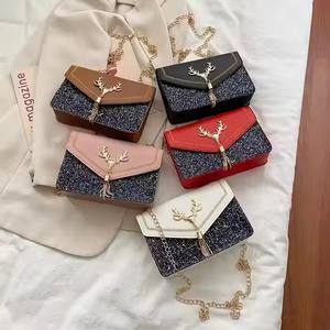 HOT SALE Square Ladies <b>Bag</b> Wholesale <b>Sequin</b> Decoration Embroidery Women <b>Bags</b> Chain Shoulder <b>Bag</b>.Z0116 - Product Image 3