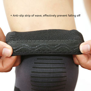 BOER ปลอกเข่าสำหรับเล่นบาสเก็ตบอลยกน้ำหนักปลอกไนลอนซิลิโคนกันลื่นสำหรับวิ่ง - Product Image 2