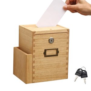 Urnas de madera, cajas de sugerencias de madera, cajas de donaciones de madera sencillas, buzones de escritorio/mesa - suministro directo de fábrica. - Product Image 1