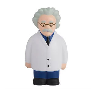 Giocattoli Antistress a Forma di Scienziato in Schiuma PU con Logo Personalizzato, Regalo Promozionale per Bambini e Ragazzi - Product Image 1