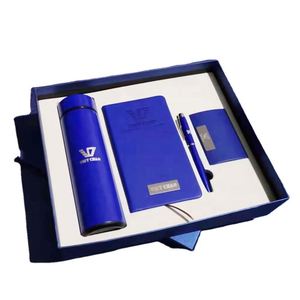 Exquisito Set de Regalo Corporativo Empresarial: Cuaderno de Tapa Dura de PU (100 Hojas), Termo, Bolígrafo, Tarjetero, Caja de Regalo para Eventos de Año Nuevo - Product Image 1