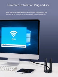 Bộ thu phát <span class=keywords><strong>Wifi</strong></span> Gigabit băng tần kép 1300Mbps COMFAST công suất cao 4 ăng-ten, không cần cài đặt trình điều khiển, có sẵn trong kho - Product Image 4